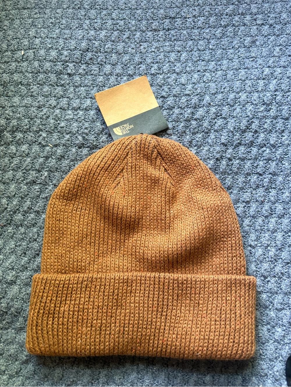 The North Face Rust Brown Knit Cuffed Beanie